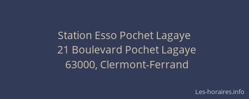 Station Esso Pochet Lagaye