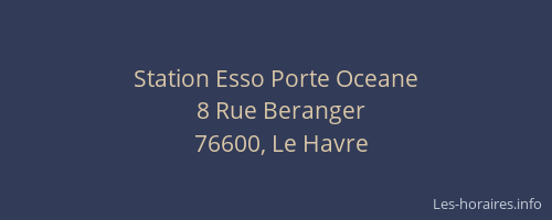 Station Esso Porte Oceane