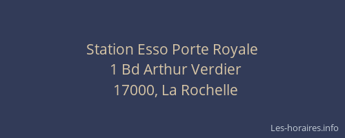 Station Esso Porte Royale
