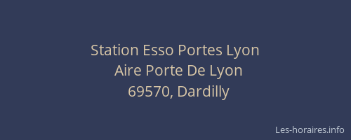 Station Esso Portes Lyon