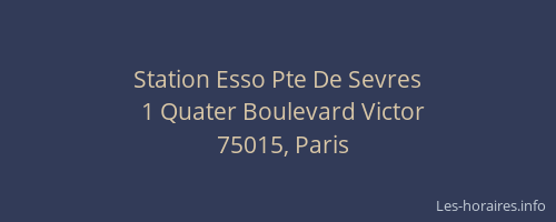 Station Esso Pte De Sevres