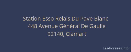 Station Esso Relais Du Pave Blanc