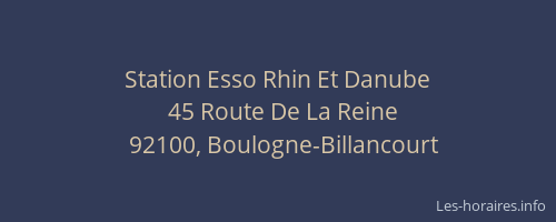 Station Esso Rhin Et Danube
