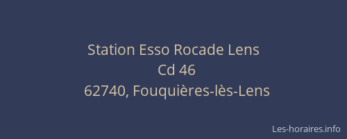 Station Esso Rocade Lens