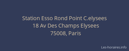 Station Esso Rond Point C.elysees
