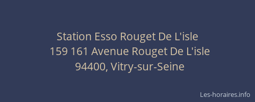 Station Esso Rouget De L'isle