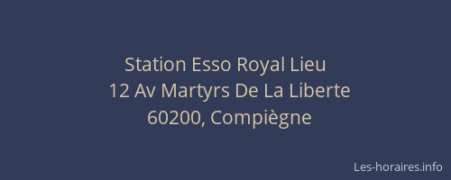 Station Esso Royal Lieu
