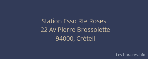 Station Esso Rte Roses
