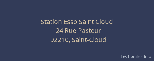 Station Esso Saint Cloud