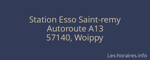Station Esso Saint-remy