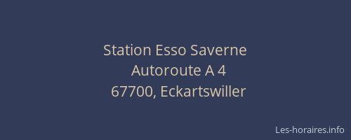Station Esso Saverne