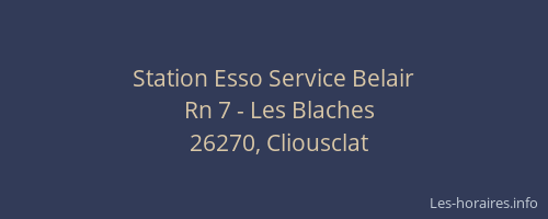 Station Esso Service Belair