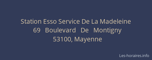 Station Esso Service De La Madeleine