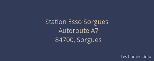 Station Esso Sorgues