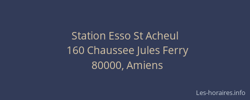 Station Esso St Acheul