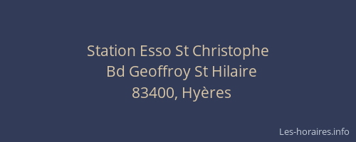 Station Esso St Christophe