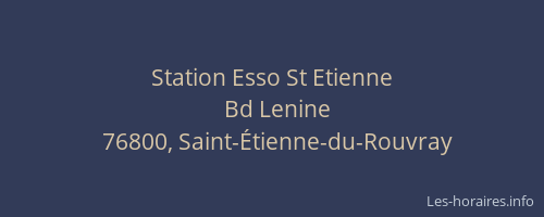 Station Esso St Etienne