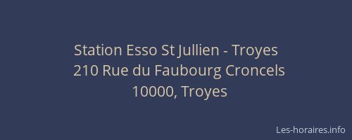 Station Esso St Jullien - Troyes