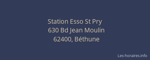 Station Esso St Pry