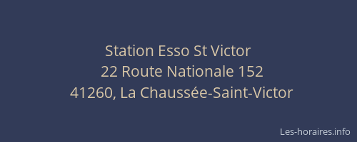 Station Esso St Victor