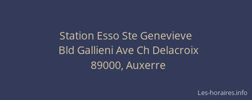 Station Esso Ste Genevieve