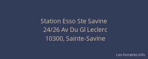 Station Esso Ste Savine