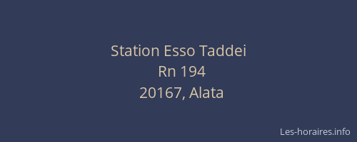 Station Esso Taddei