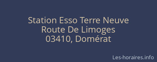 Station Esso Terre Neuve