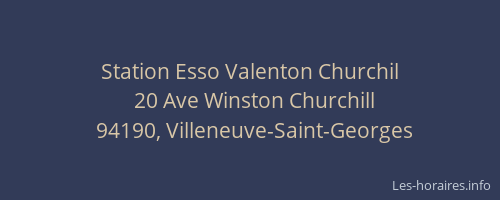 Station Esso Valenton Churchil
