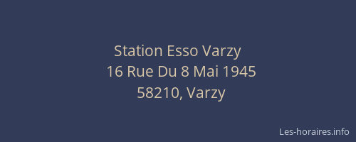 Station Esso Varzy