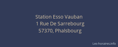 Station Esso Vauban