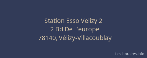 Station Esso Velizy 2