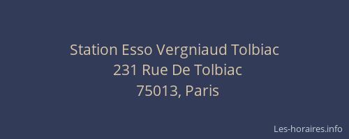Station Esso Vergniaud Tolbiac