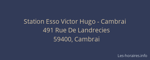Station Esso Victor Hugo - Cambrai