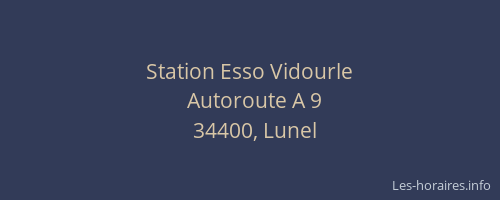 Station Esso Vidourle