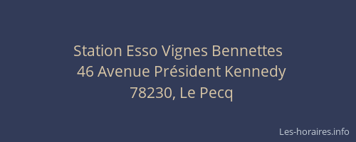 Station Esso Vignes Bennettes