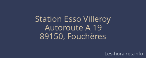 Station Esso Villeroy