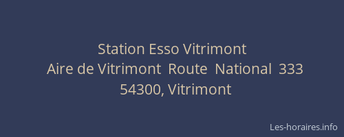 Station Esso Vitrimont