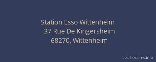 Station Esso Wittenheim