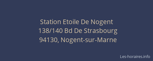 Station Etoile De Nogent