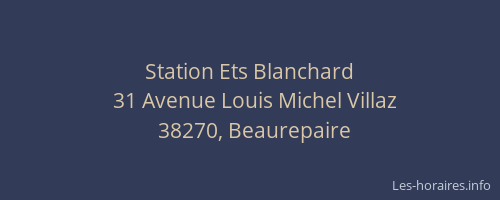 Station Ets Blanchard
