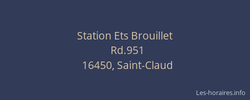 Station Ets Brouillet