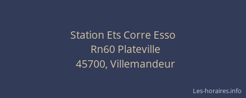 Station Ets Corre Esso