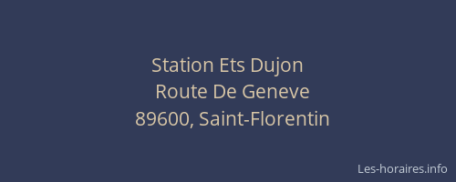 Station Ets Dujon