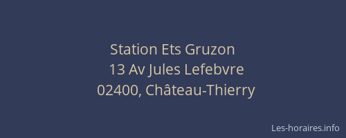 Station Ets Gruzon