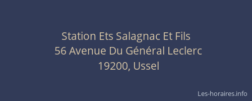 Station Ets Salagnac Et Fils