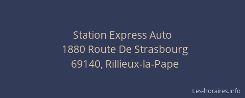 Station Express Auto