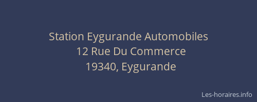 Station Eygurande Automobiles