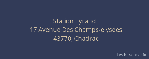 Station Eyraud