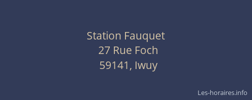 Station Fauquet